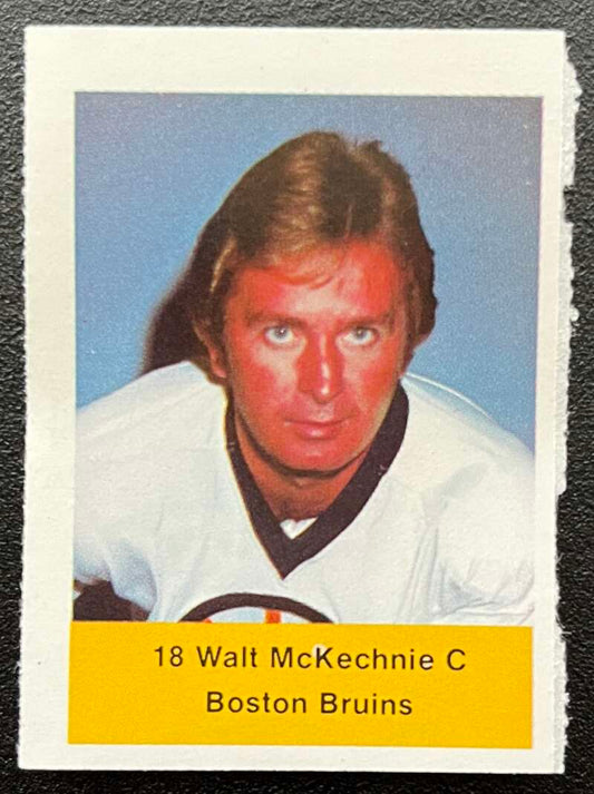 1974-75 Loblaws Hockey Sticker Walt McKechnie Bruins V75737 Image 1