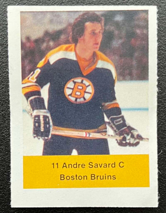 1974-75 Loblaws Hockey Sticker Andre Savard Bruins V75739 Image 1