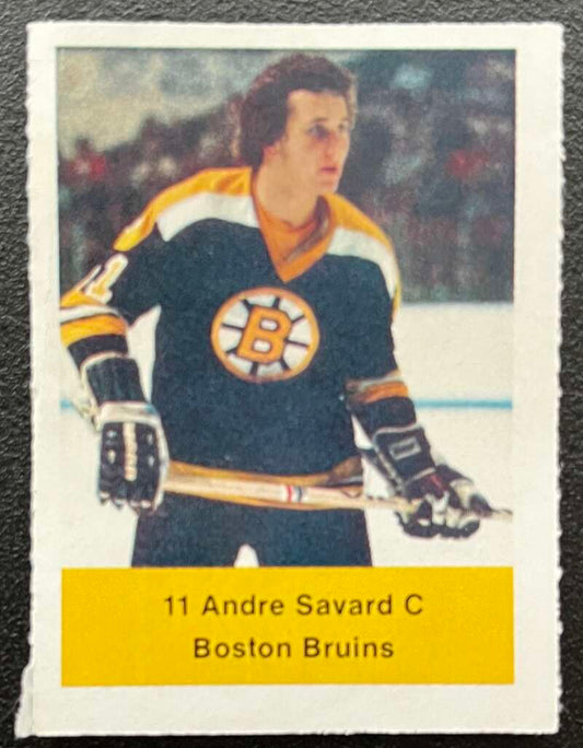 1974-75 Loblaws Hockey Sticker Andre Savard Bruins V75740 Image 1