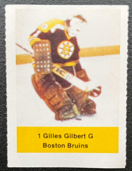 1974-75 Loblaws Hockey Sticker Gilles Gilbert Bruins V75741 Image 1