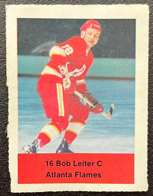 1974-75 Loblaws Hockey Sticker Bob Leiter Flames V75745 Image 1