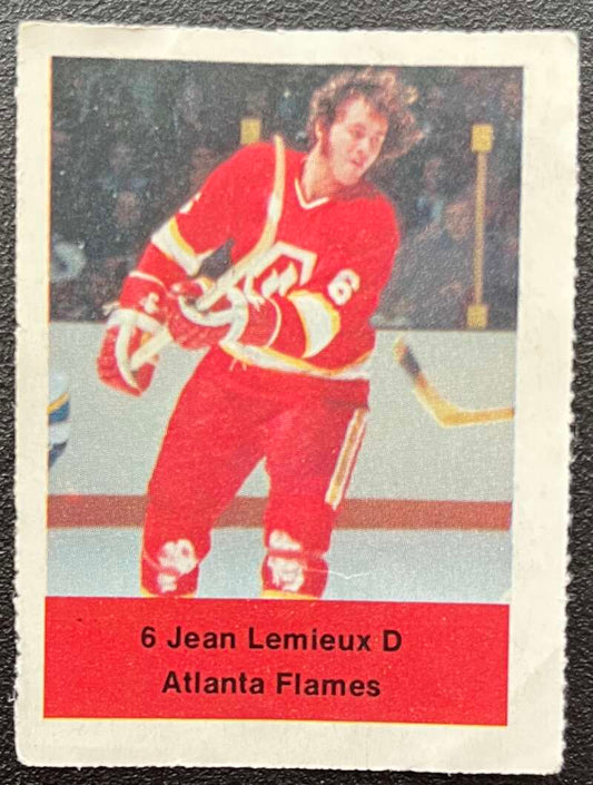 1974-75 Loblaws Hockey Sticker Jean Lemieux Flames V75748 Image 1