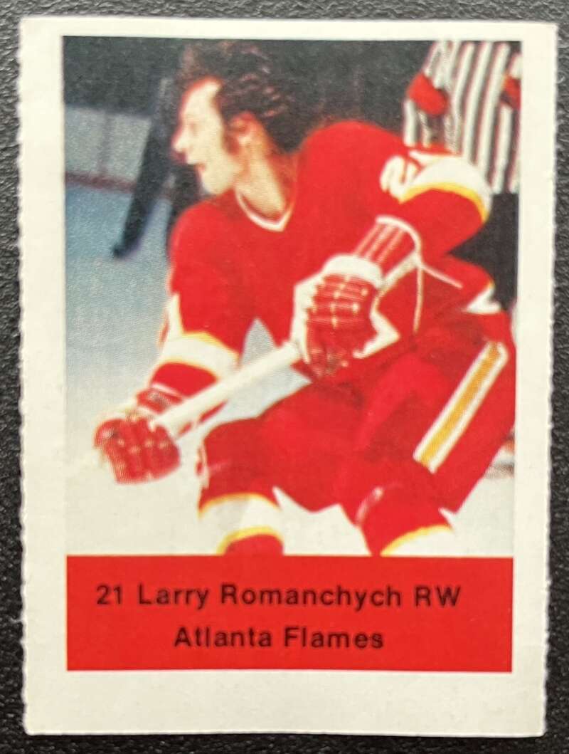 1974-75 Loblaws Hockey Sticker Lary Romanchych Flames V75756 Image 1