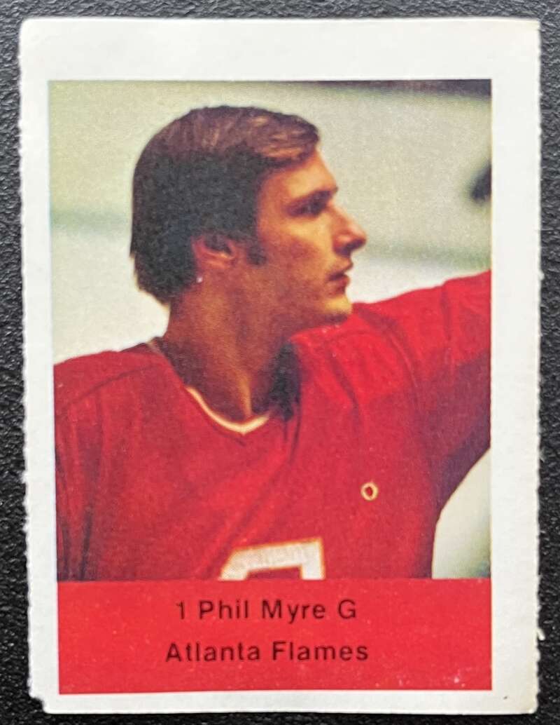 1974-75 Loblaws Hockey Sticker Phil Myre Flames V75757 Image 1