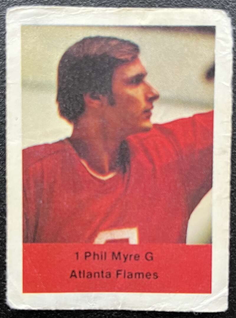 1974-75 Loblaws Hockey Sticker Phil Myre Flames V75758 Image 1