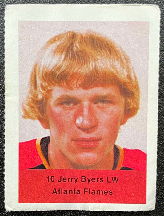 1974-75 Loblaws Hockey Sticker Jerry Byers Flames V75761 Image 1