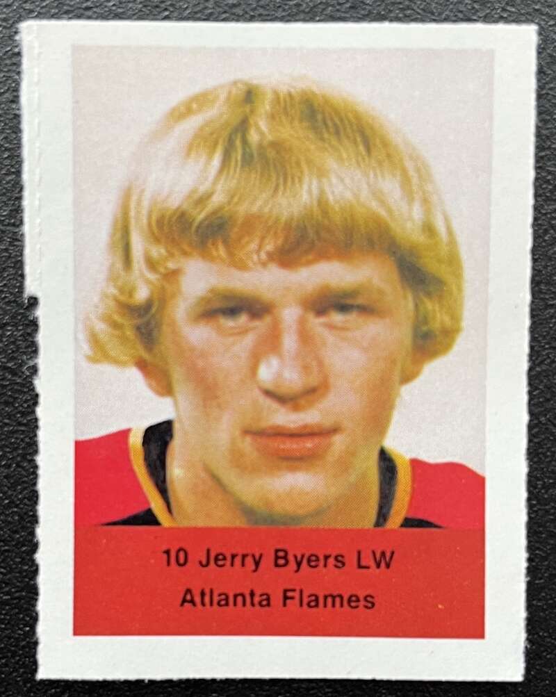 1974-75 Loblaws Hockey Sticker Jerry Byers Flames V75762 Image 1