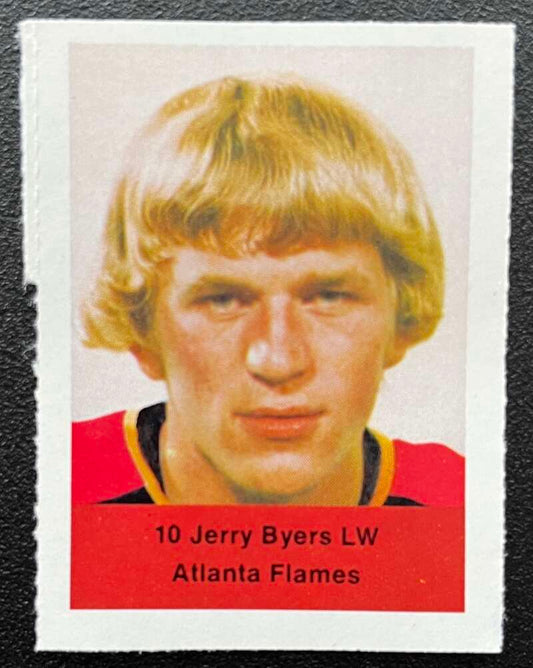 1974-75 Loblaws Hockey Sticker Jerry Byers Flames V75762 Image 1