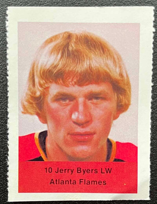 1974-75 Loblaws Hockey Sticker Jerry Byers Flames V75763 Image 1