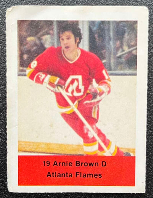 1974-75 Loblaws Hockey Sticker Arnie Brown Flames V75764 Image 1