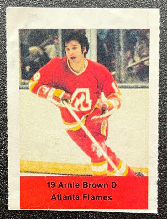 1974-75 Loblaws Hockey Sticker Arnie Brown Flames V75765 Image 1
