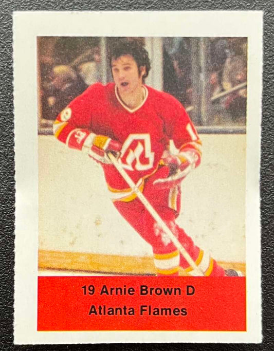 1974-75 Loblaws Hockey Sticker Arnie Brown Flames V75766 Image 1