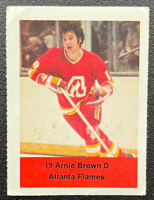 1974-75 Loblaws Hockey Sticker Arnie Brown Flames V75767 Image 1