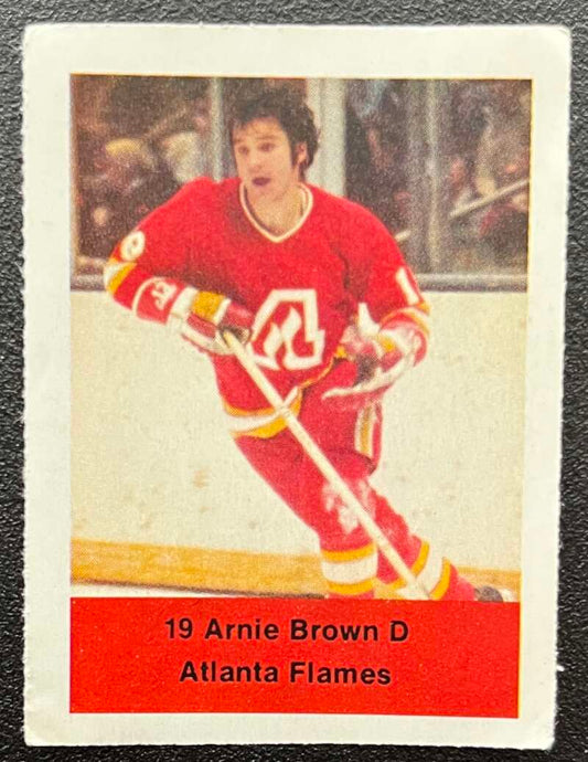 1974-75 Loblaws Hockey Sticker Arnie Brown Flames V75768 Image 1