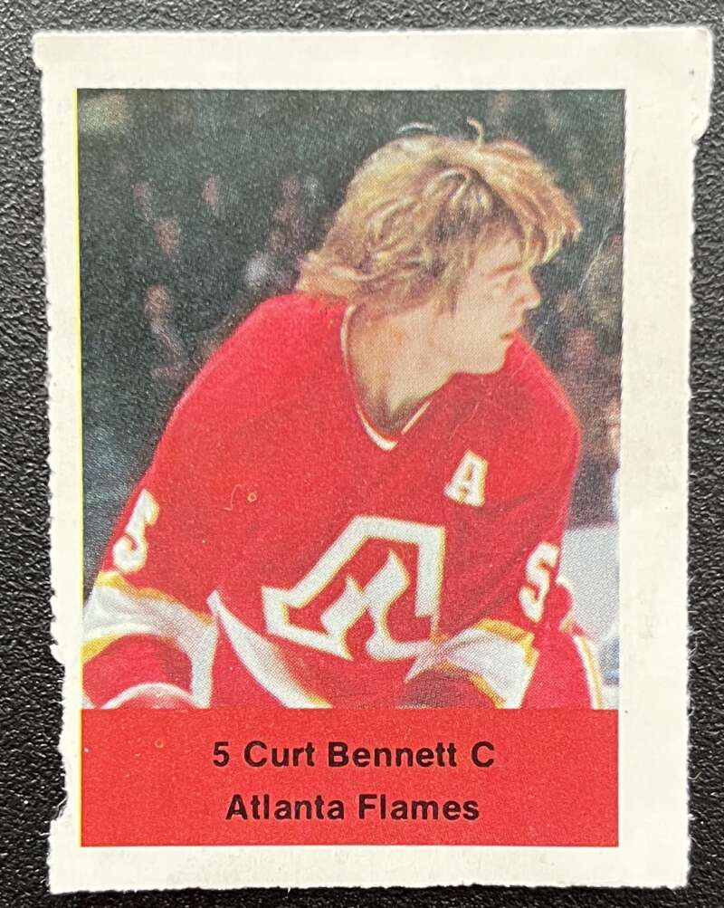1974-75 Loblaws Hockey Sticker Curt Bennett Flames V75769 Image 1