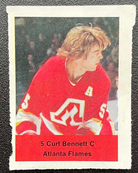 1974-75 Loblaws Hockey Sticker Curt Bennett Flames V75769 Image 1