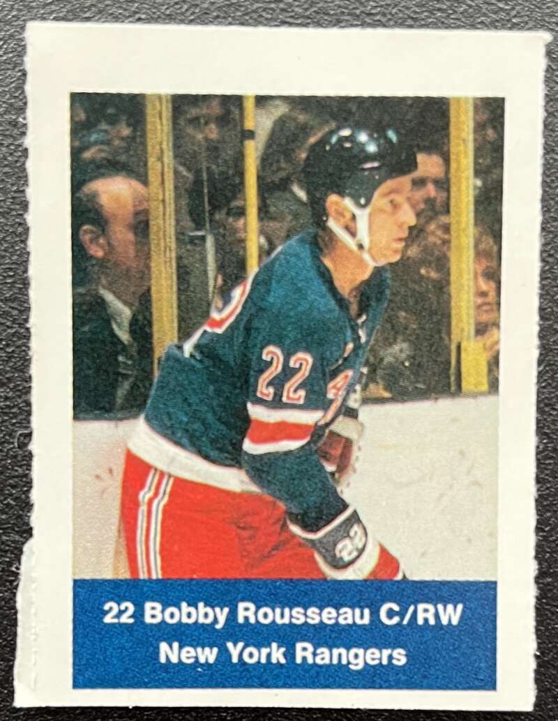 1974-75 Loblaws Hockey Sticker Bobby Rousseau Rangers V75784 Image 1