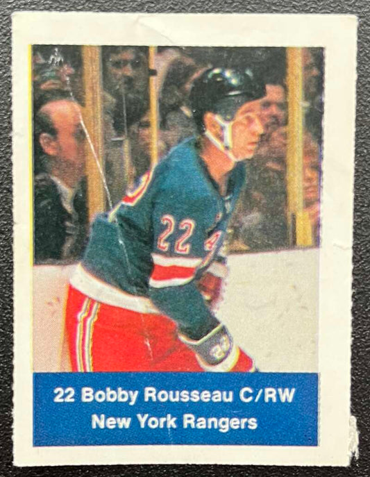1974-75 Loblaws Hockey Sticker Bobby Rousseau Rangers V75785 Image 1