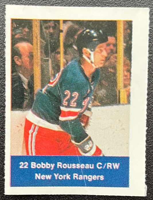 1974-75 Loblaws Hockey Sticker Bobby Rousseau Rangers V75786 Image 1