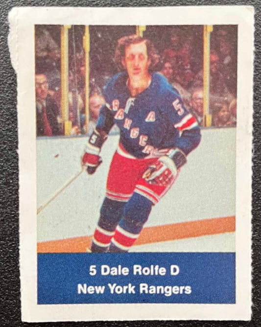 1974-75 Loblaws Hockey Sticker Dale Rolfe Rangers V75787 Image 1