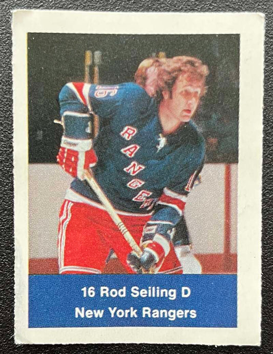 1974-75 Loblaws Hockey Sticker Rod Seiling Rangers V75788 Image 1