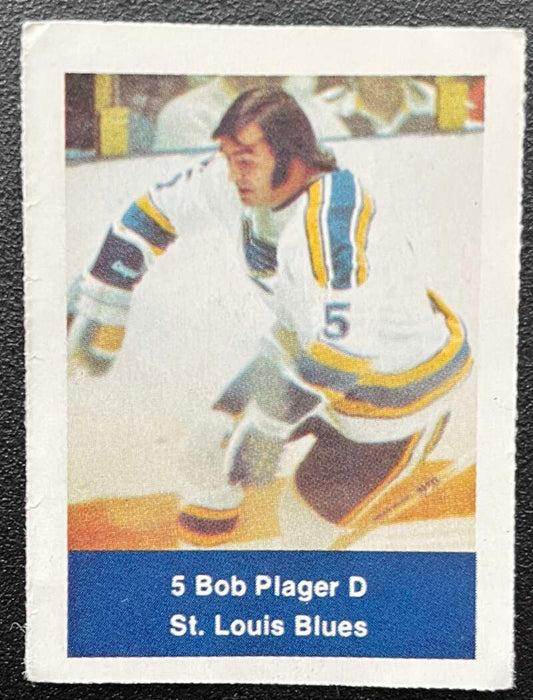1974-75 Loblaws Hockey Sticker Bob Plager Rangers V75789 Image 1