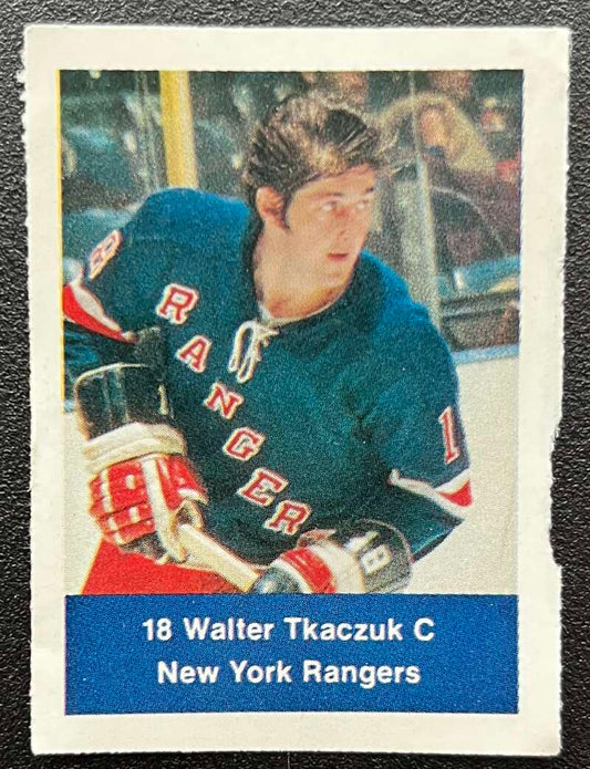 1974-75 Loblaws Hockey Sticker Walter Tkaczuk Rangers V75790 Image 1