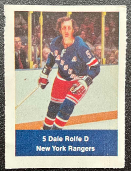 1974-75 Loblaws Hockey Sticker Dale Rolfe Rangers V75810 Image 1