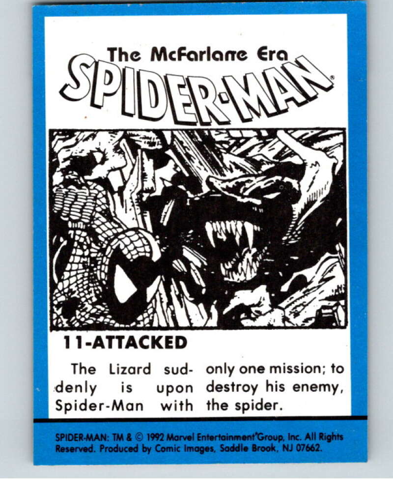 1992 Spider-Man Todd McFarlane Era #11 Attacked V76310 Image 2
