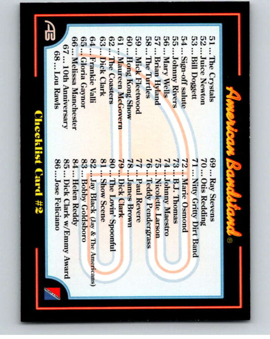 1993 American Bandstand #91 Checklist 2 V76730 Image 1