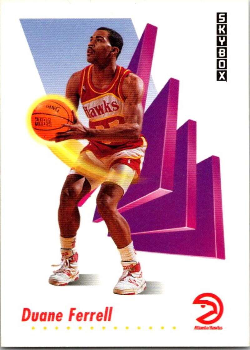 1991-92 SkyBox #2 Duane Ferrell Atlanta Hawks V76965 Image 1