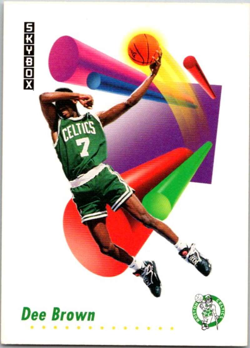 1991-92 SkyBox #13 Dee Brown FS Boston Celtics V76972 Image 1