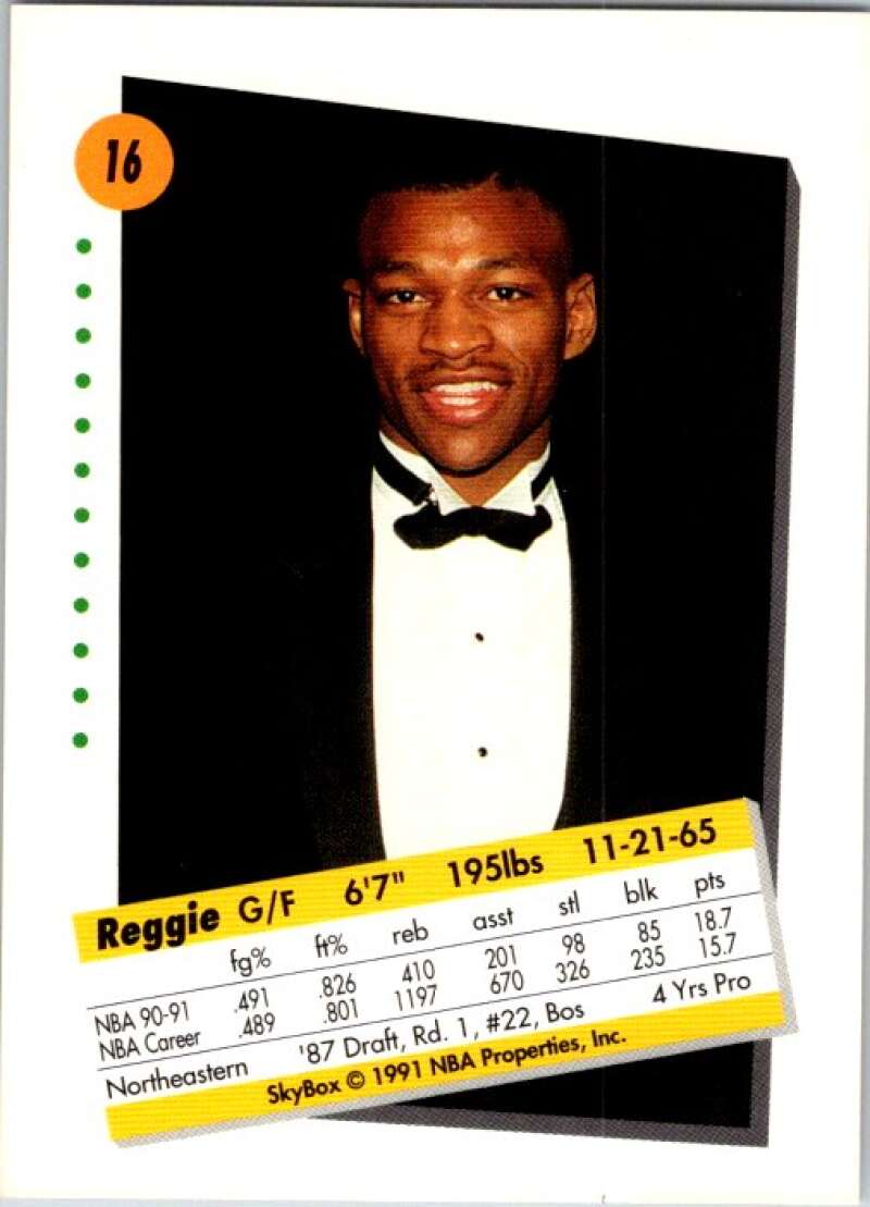 1991-92 SkyBox #16 Reggie Lewis Boston Celtics V76974 Image 2