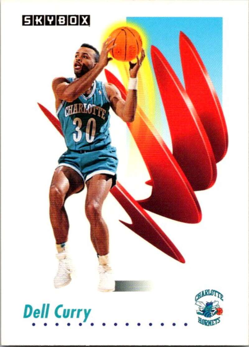 1991-92 SkyBox #25 Dell Curry Charlotte Hornets V76982 Image 1