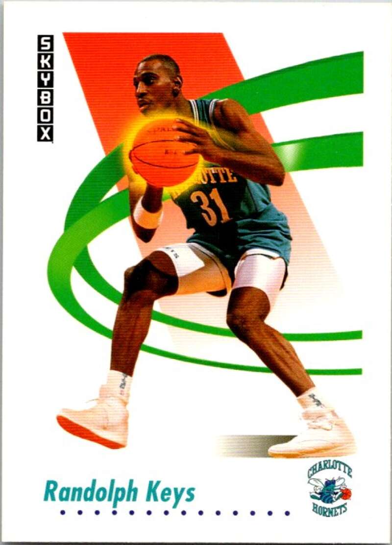 1991-92 SkyBox #29 Randolph Keys Charlotte Hornets V76984 Image 1