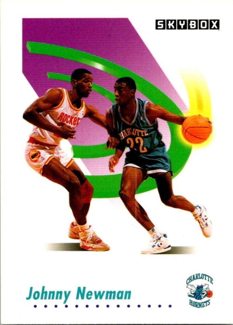 1991-92 SkyBox #31 Johnny Newman Charlotte Hornets V76985 Image 1