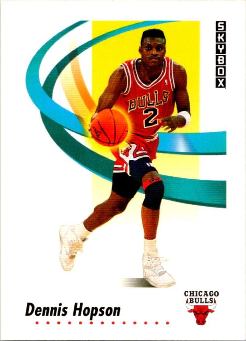 1991-92 SkyBox #38 Dennis Hopson Chicago Bulls V76988 Image 1