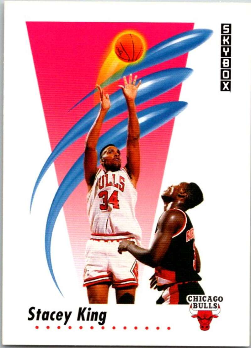 1991-92 SkyBox #40 Stacey King Chicago Bulls V76990 Image 1