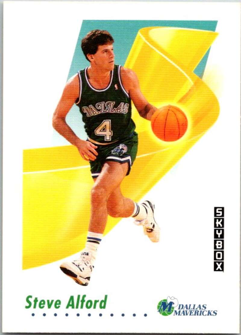 1991-92 SkyBox #56 Steve Alford Dallas Mavericks V76998 Image 1