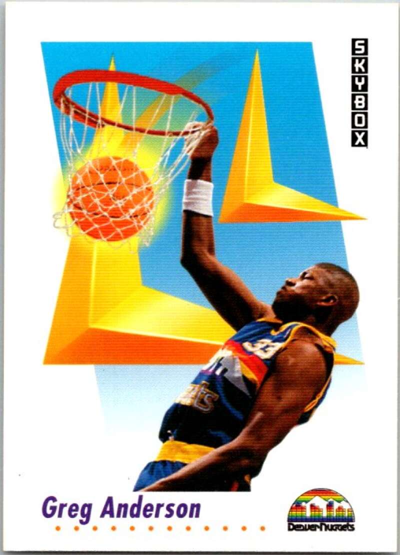 1991-92 SkyBox #68 Greg Anderson Denver Nuggets V77006 Image 1