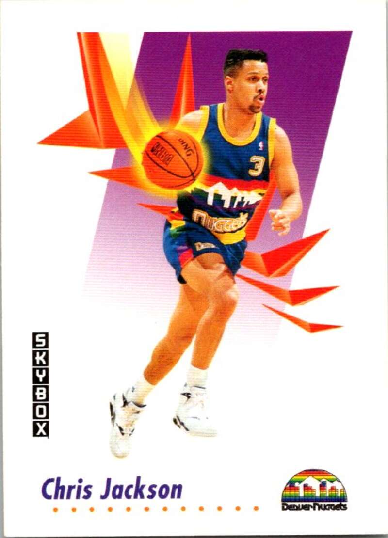 1991-92 SkyBox #70 Chris Jackson Denver Nuggets V77007 Image 1