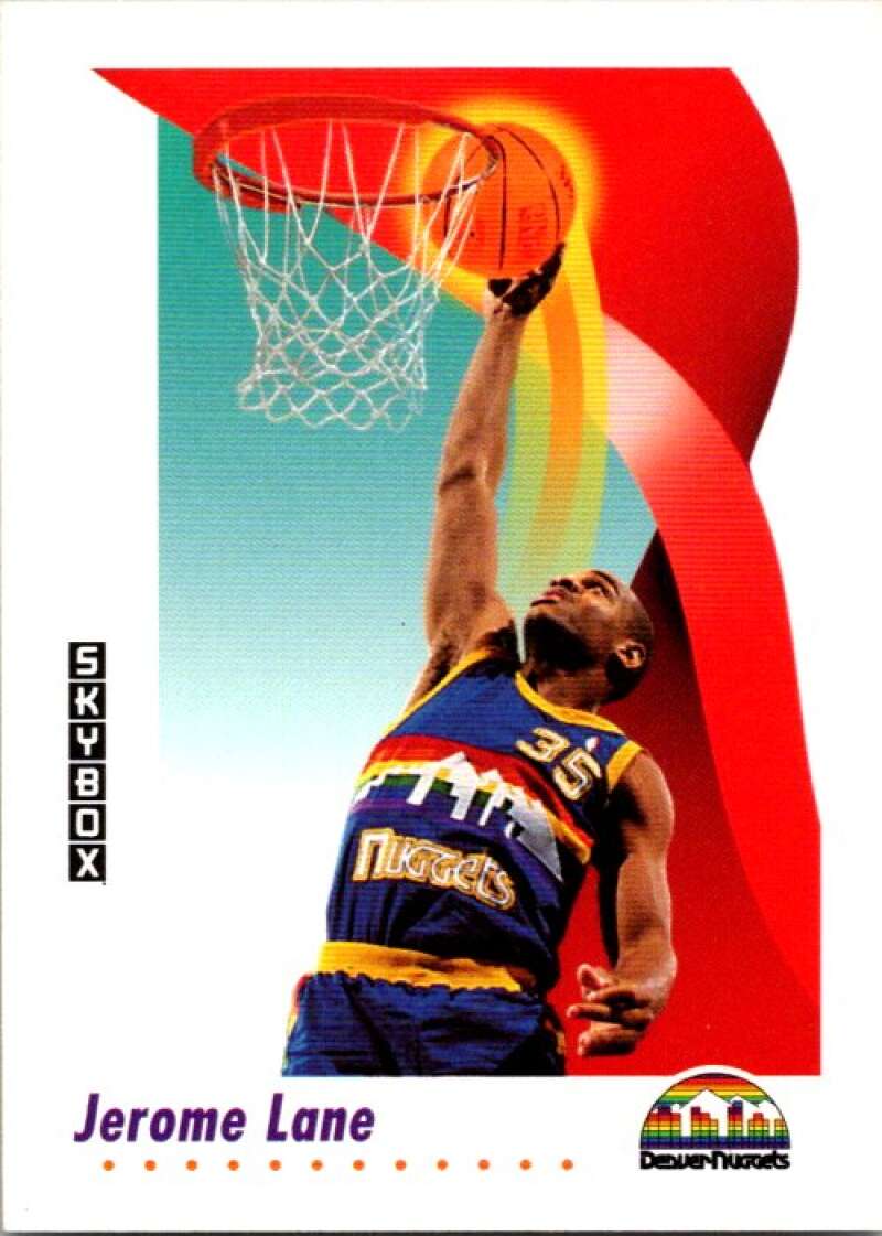 1991-92 SkyBox #71 Jerome Lane Denver Nuggets V77008 Image 1