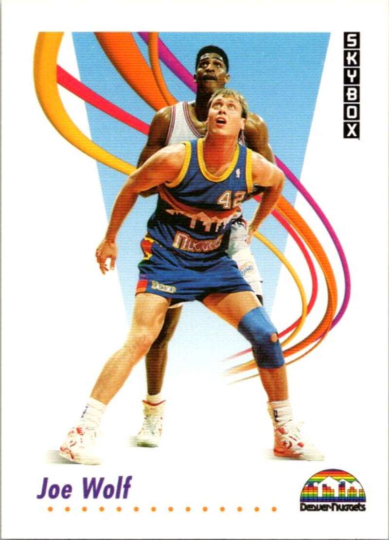 1991-92 SkyBox #76 Joe Wolf Denver Nuggets V77010 Image 1