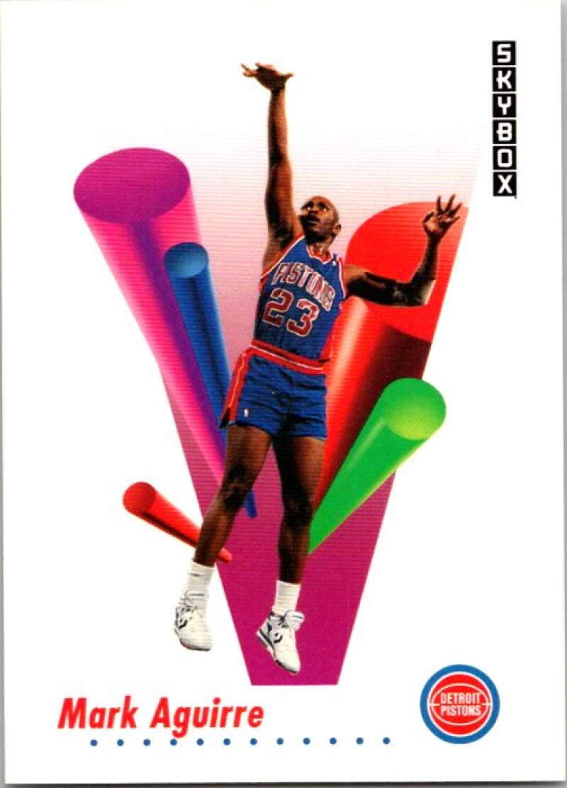 1991-92 SkyBox #78 Mark Aguirre Detroit Pistons V77012 Image 1