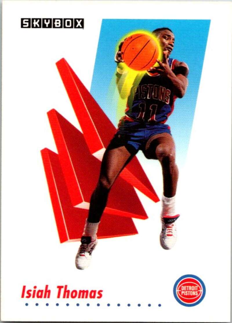 1991-92 SkyBox #88 Isiah Thomas Detroit Pistons V77018 Image 1