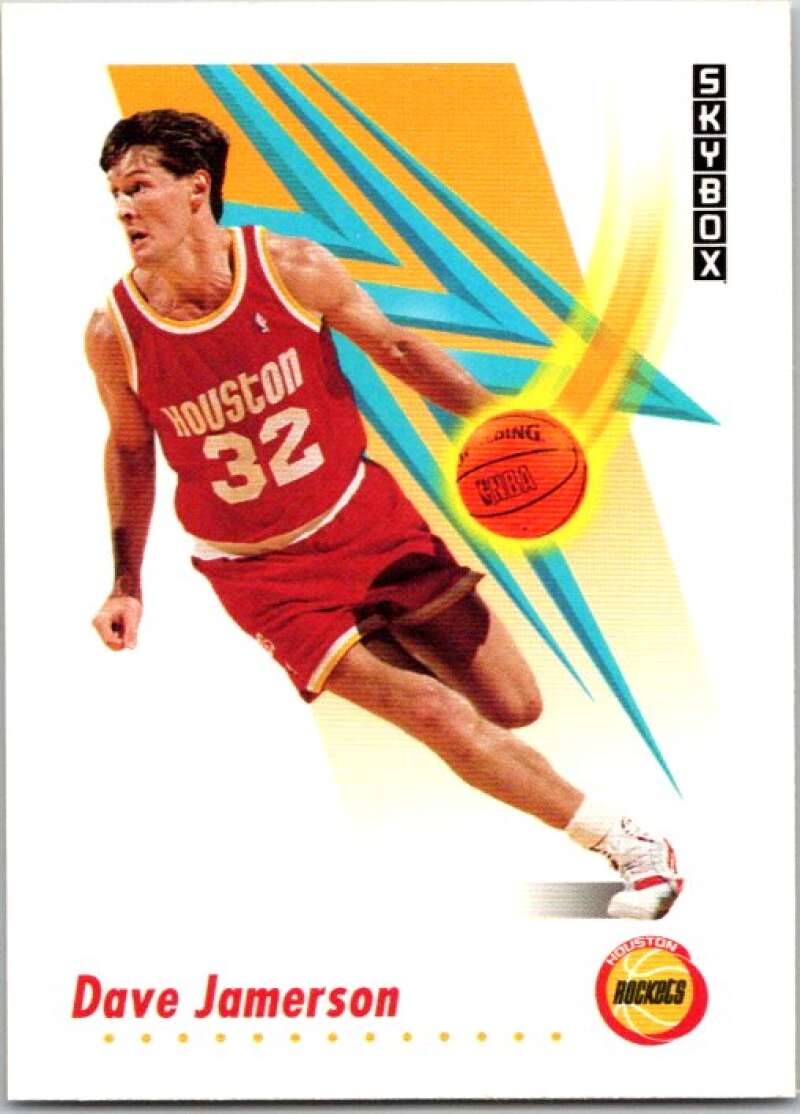 1991-92 SkyBox #102 Dave Jamerson Houston Rockets V77021 Image 1
