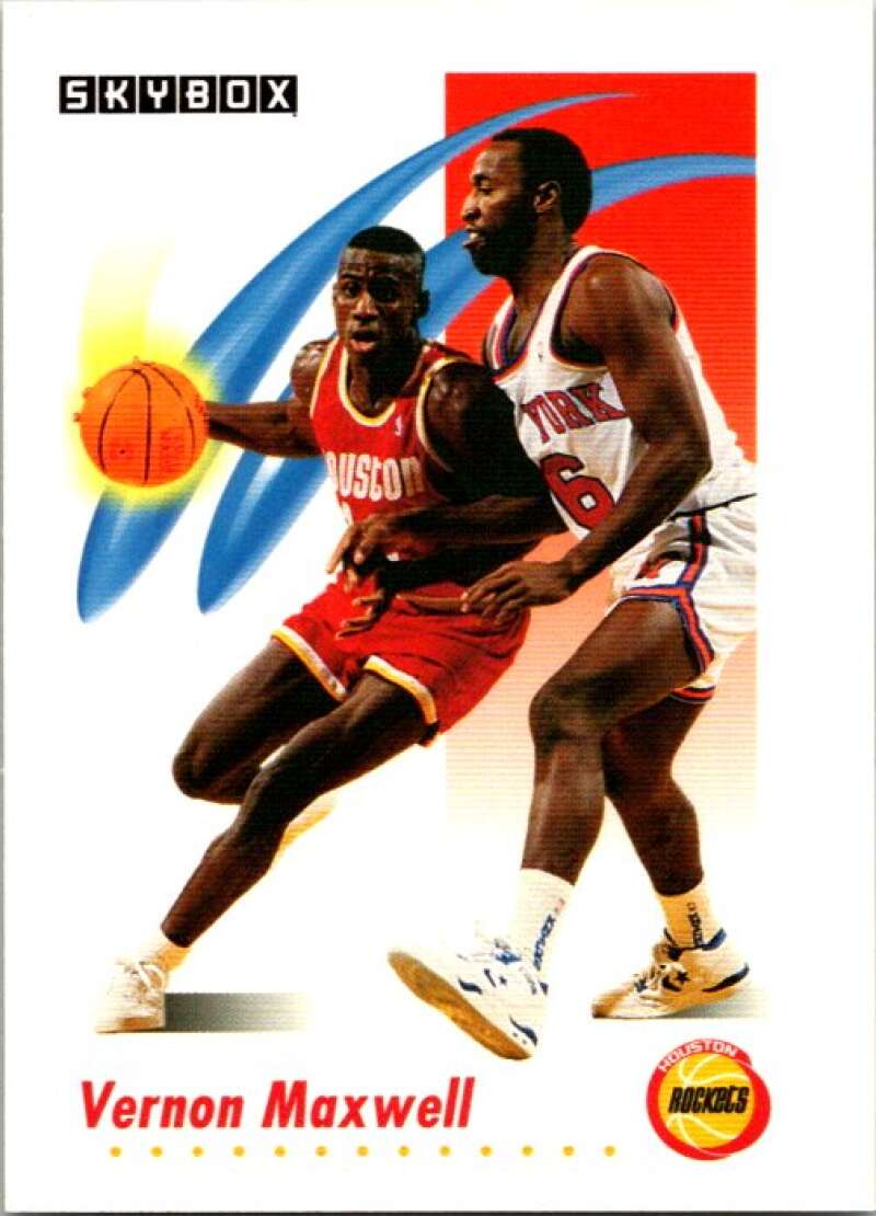 1991-92 SkyBox #104 Vernon Maxwell Houston Rockets V77024 Image 1