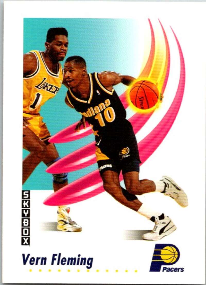 1991-92 SkyBox #112 Vern Fleming Indiana Pacers V77037 Image 1