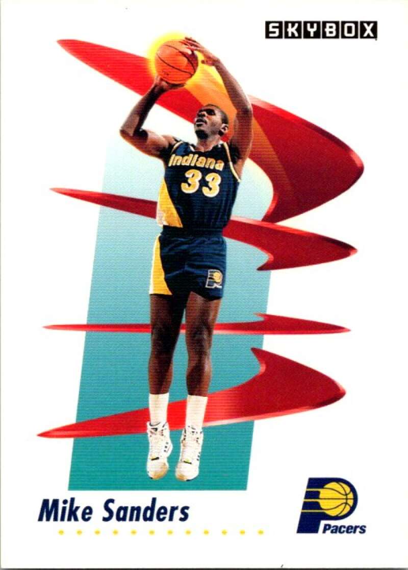 1991-92 SkyBox #116 Mike Sanders Indiana Pacers V77044 Image 1