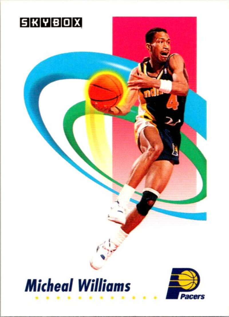 1991-92 SkyBox #121 Micheal Williams Indiana Pacers V77051 Image 1